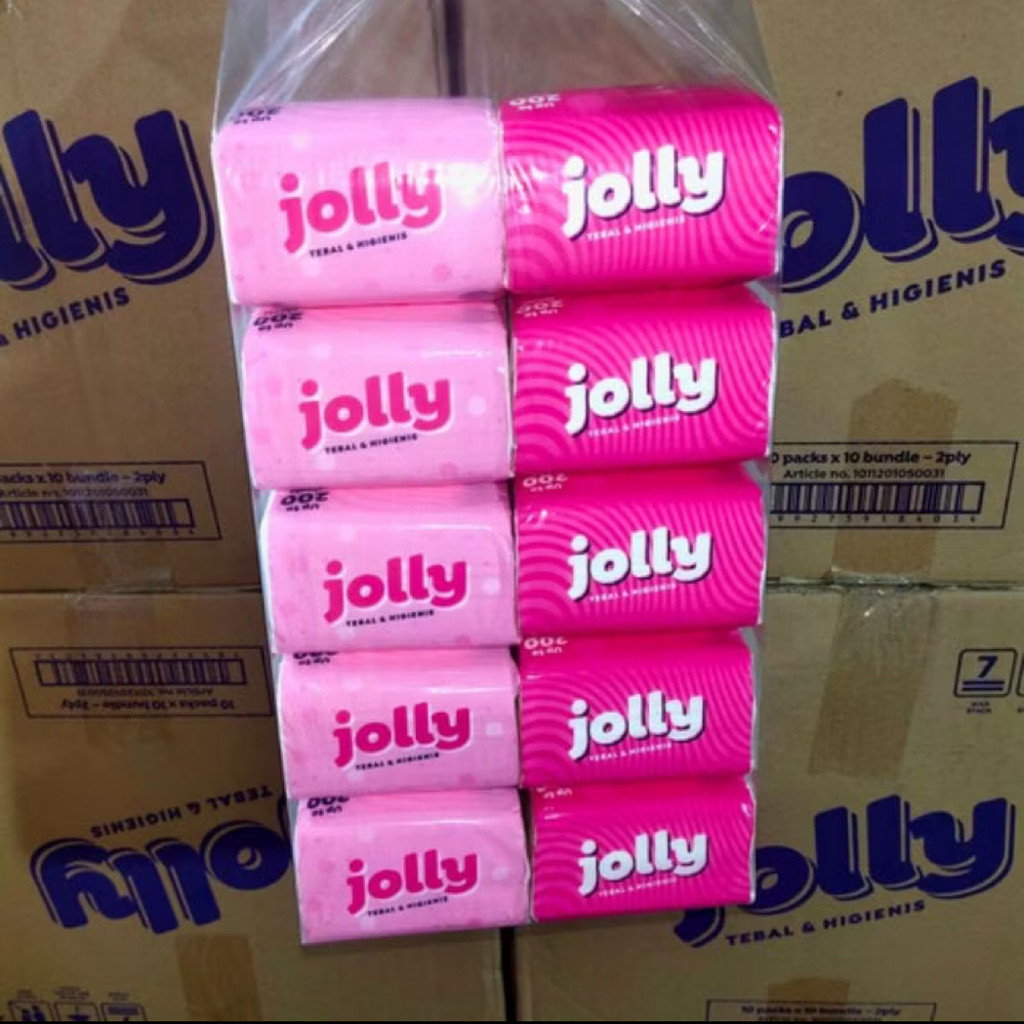 TISSUE JOLLY POP UP [10PCS] TISSUE KOTAK KECIL JOLLY