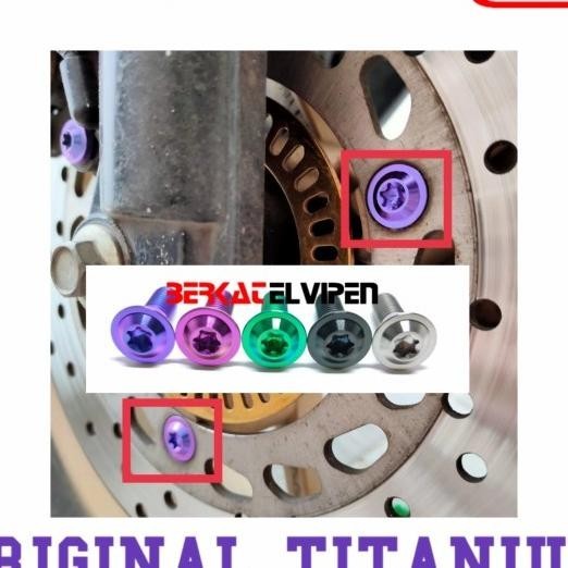 Baut Titanium Piringan Cakram Beat Scoopy Genio Vario Pcx 150 160 Adv