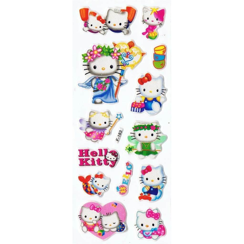 

SK-327 - Sticker Tempel Tempelan Hiasan Hias Reward Anak Embos Hello Kitty
