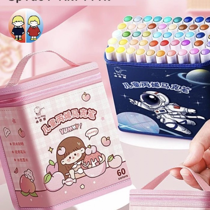 

Sarila Creative Art Marker 60 Pcs Color Spidol Warna Akrilik