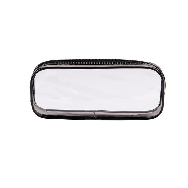 

Promo Tepak Pensil Transparan Estetik Aesthetic Lucu / Kotak Pvc Plastik Pencil Case Minimalist Black White Minimalis 8.8