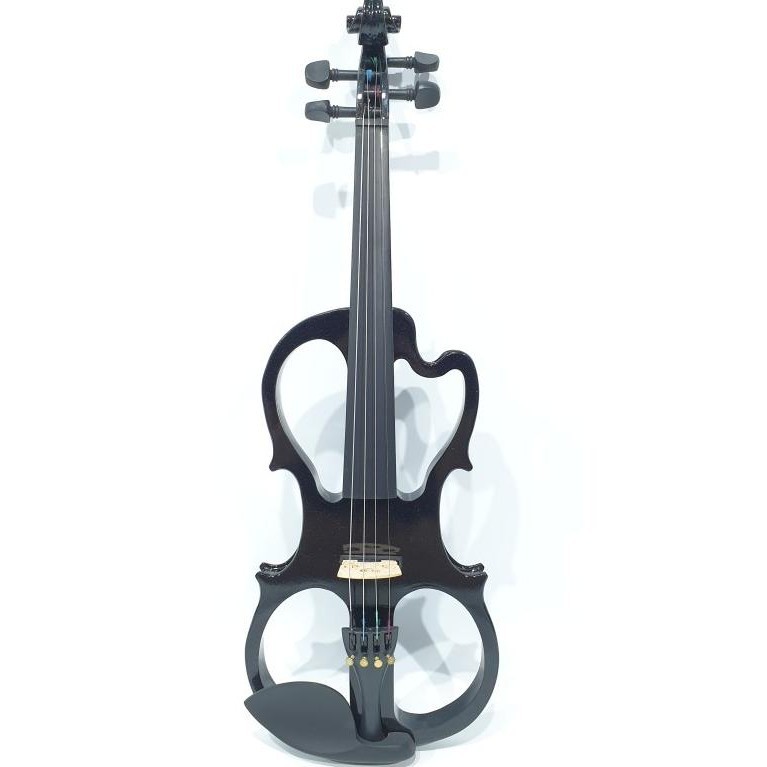 Biola Elektrik Merk Cowboy Warna Hitam 4/4 Komplit List