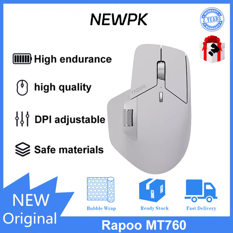 Rapoo MT760 mouse nirkabel tiga mode penggunaan daya tahan ultra panjang