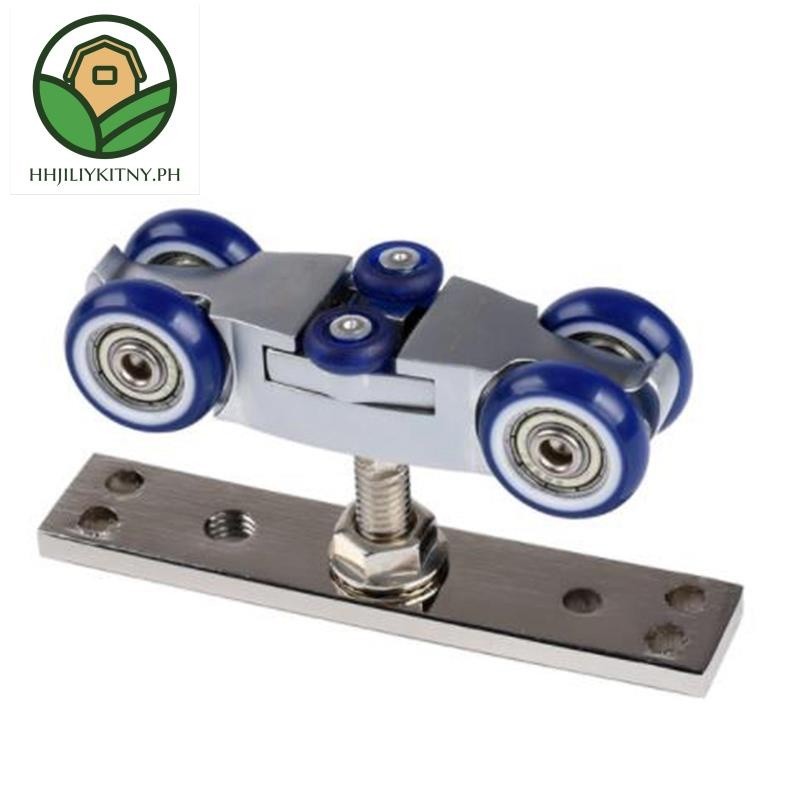 Perangkat Keras Pintu Lipat Dua Katrol Pintu Geser Kayu Perangkat Keras Furnitur Roda Pintu Gudang R