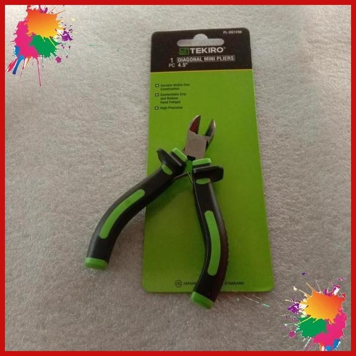 

(EPJ) TEKIRO PL-DG1290 TANG POTONG TEKIRO DIAGONAL MINI PLIERS 4,5 INCH