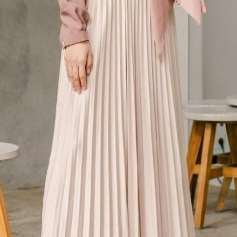 Rok Plisket Panjang Korea/Rok El A Tebal Bagus