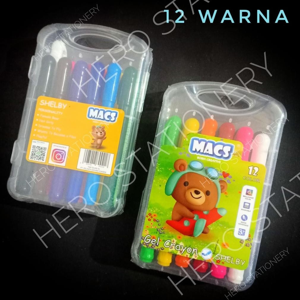 

Vex-2126 Krayon Wajah Gel Crayon Macs Set 12 Warna Aman Untuk Kulit Cod