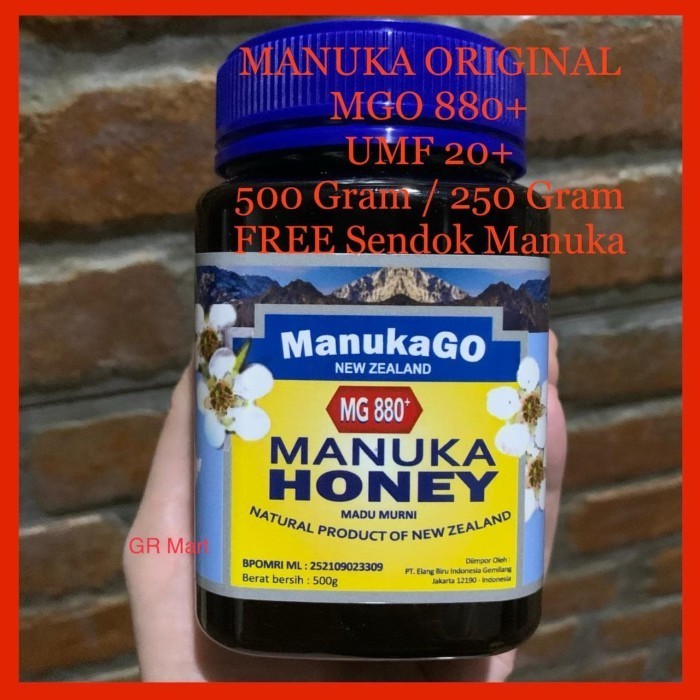 

Manuka Honey MGO 880+ 500 Gram UMF 20+ Madu Manuka Go Original NZ