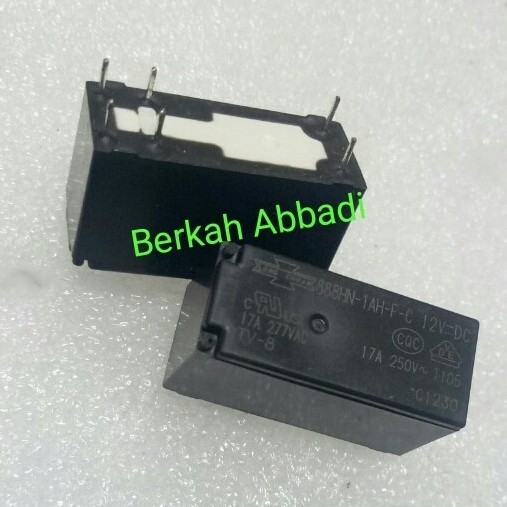 Relay 12V 17A 6kaki Perkakas Industri