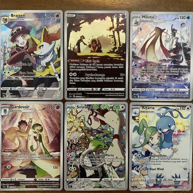 CHR S11A JYNX SMEARGLE ALTARIA BRAIXEN MILOTIC POKEMON TCG GARDEVOIR HARGA SPESIAL