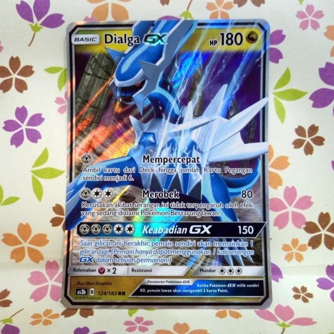 POKEMON TCG INDONESIA DIALGA GX RR AS3B 124/183 BEST QUALITY