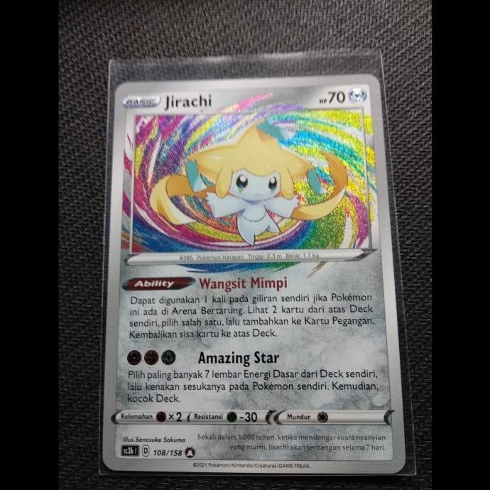 JIRACHI AMAZING RARE POKEMON TCG INDONESIA BEST SELLER