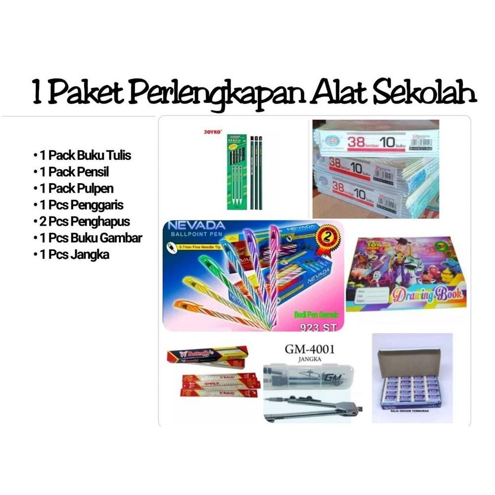 

ew-45 1 PAKET PERLENGKAPAN ALAT SEKOLAH Termurah