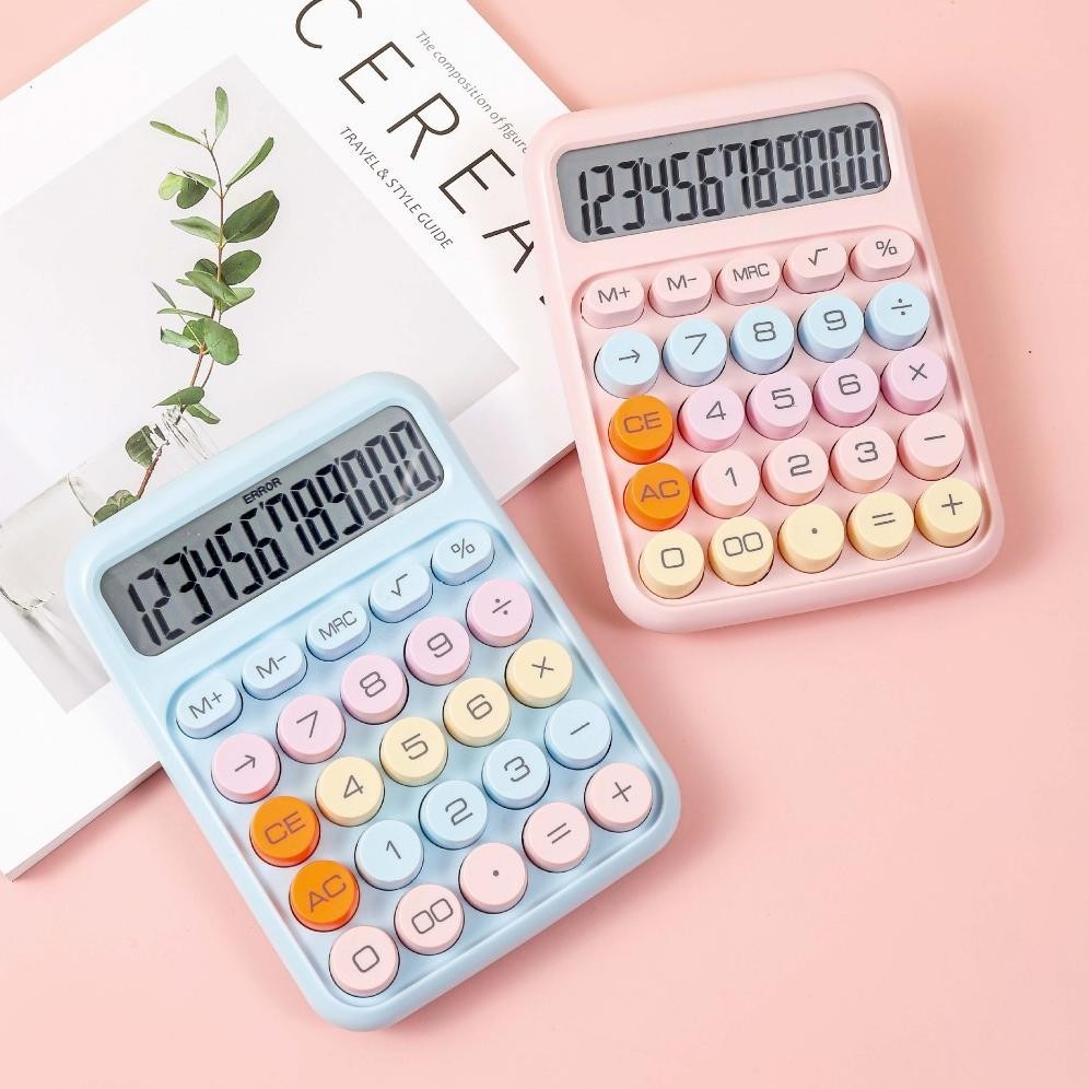 

gs-56 MURMURE | (FREE BATERAI) KALKULATOR LUCU ALA INS KOREA DOPAMIN CALCULATOR WARNA MACARON 12 DIGITS DISPLAY BESAR KEYBOARD DOT MEKANIK TOMBOL BESAR Murah