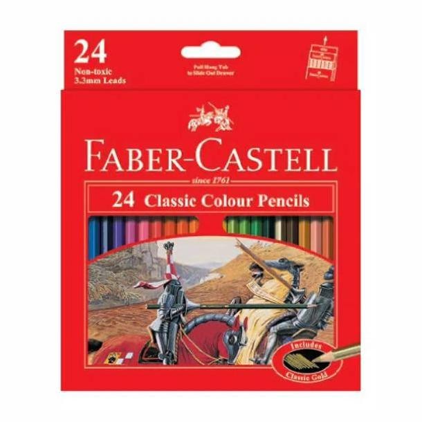 

ukd- Pensil warna 24 Faber Castell / Classic colour 24 Warna Faber Castell Premium