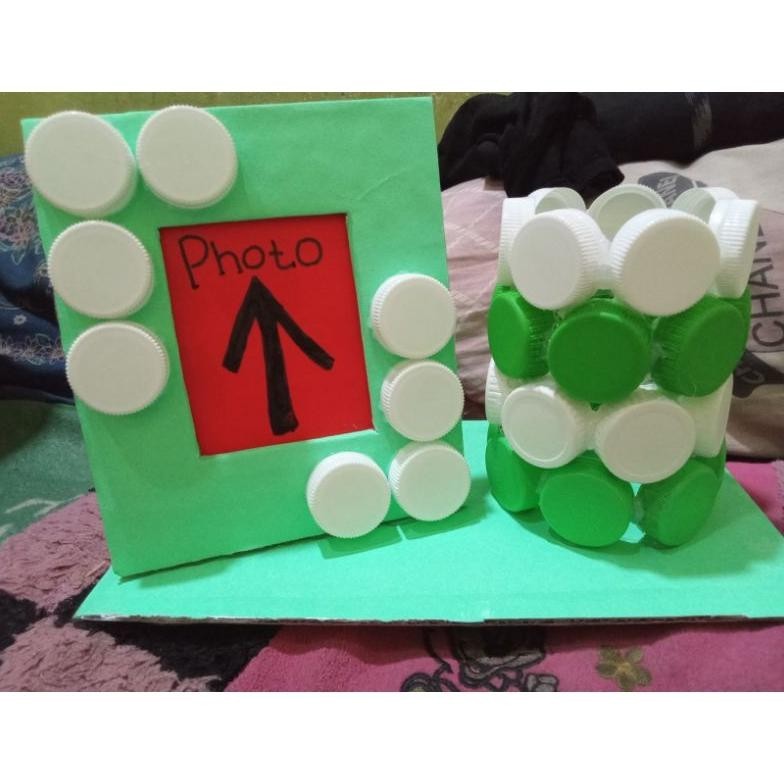 

uk-12 Tempat Pensil Dari Tutup Botol/ Figora Dari Tutup Botol/Kerajinan Dari Tutup Botol/Tugas Prakarya/Daur Ulang Barang Bekas Murah