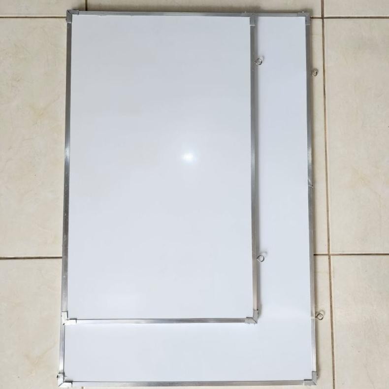 

ii-99 Papan Tulis Putih Gantung White Board 40x60 30x50 cm Spidol - Dapur Karya Mdn Premium