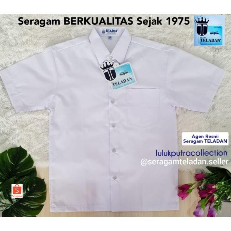 

ad-77 Seragam TELADAN Kemeja Putih Lengan Pendek SD SMP SMA (Seragam Sekolah TELADAN)/Seragam SD SMP SMA/HEM PUTIH LENGAN PENDEK/SERAGAM SD SMP SMA/Kemeja Putih Polos Original
