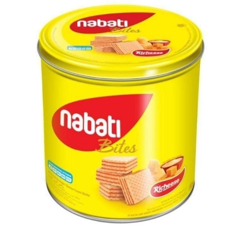 

Nabati Wafer Kaleng 287gr Keju - biskuit - jajanan kaleng