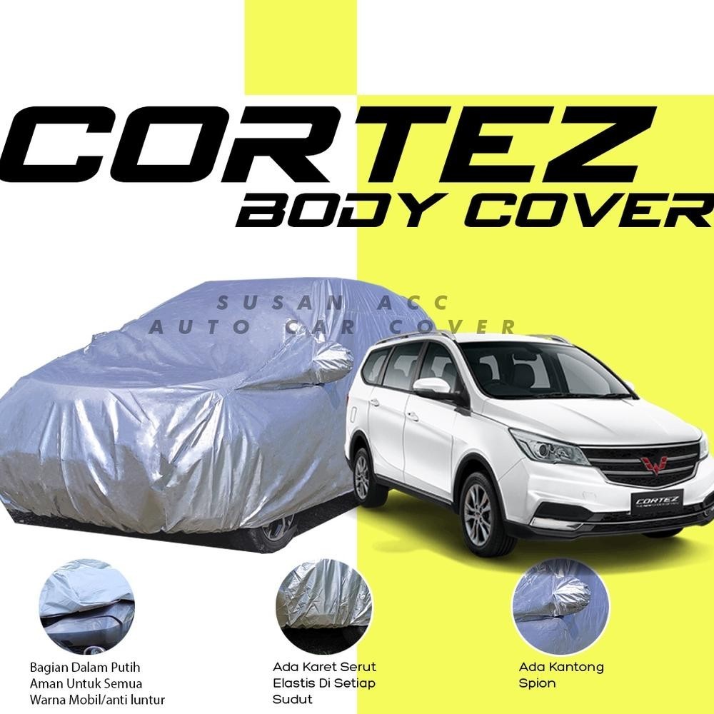 [KUALITAS TERBAIK] Cover Mobil Putih / Sarung Mobil Wuling Cortez / Selimut Wuling Cortez / Cover Mo