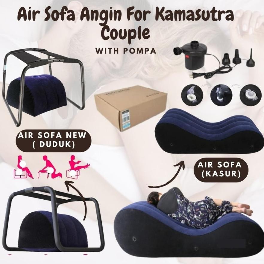 [PROMO BULANAN] Portable Inflatable Sofa Air Sofa Angin Dengan Pompa For Kamasutra