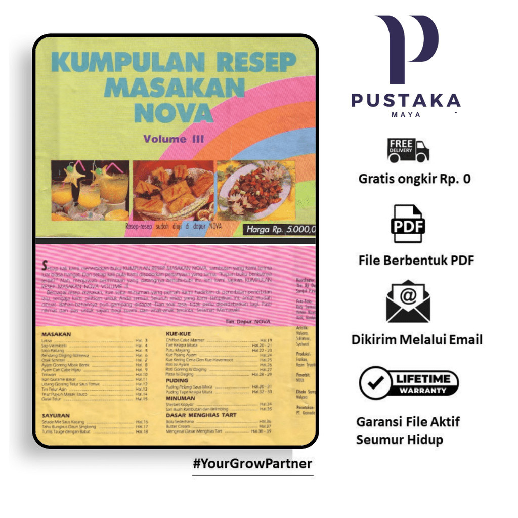 

401. KUMPULAN RESEP MASAKAN NOVA VOLUME III - [-]