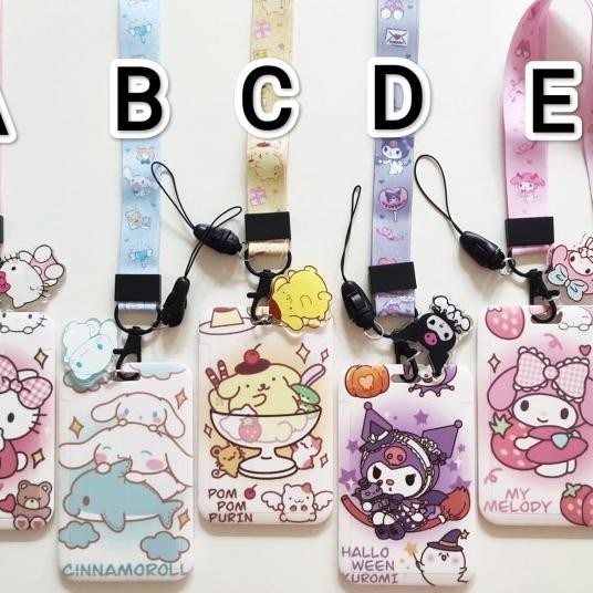 

Sanrio Id Card Holder Lanyard 1 Hello Kitty Cinnamoroll Kuro