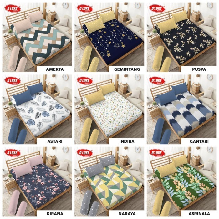 Far Sprei Kintakun Deluxe King 180X200 " Braxley " Bantal 4 Guling 2 "