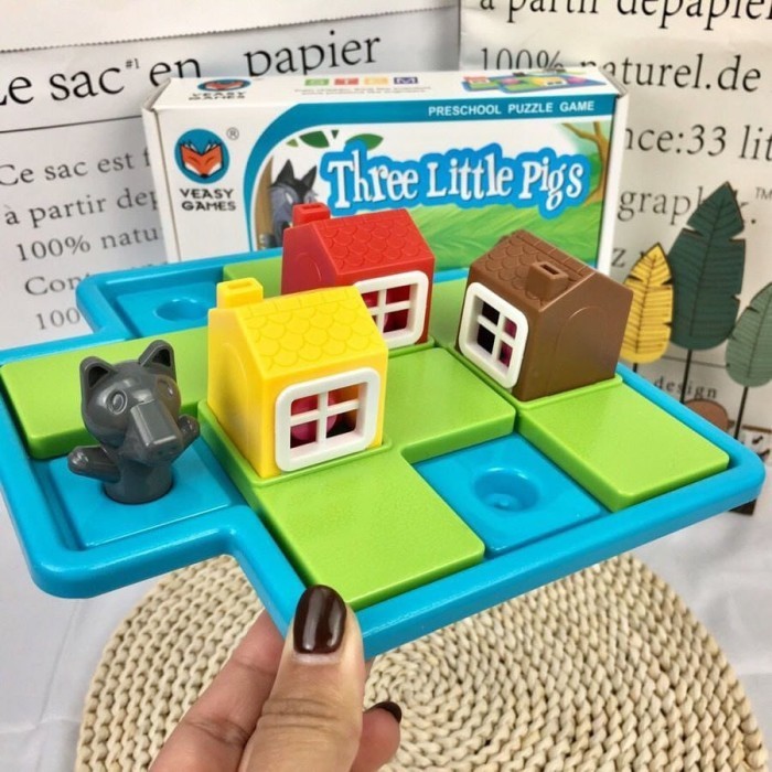 Aru [Fs] Three Little Pigs Smart Game Preschool Puzzle Game Mainananak
