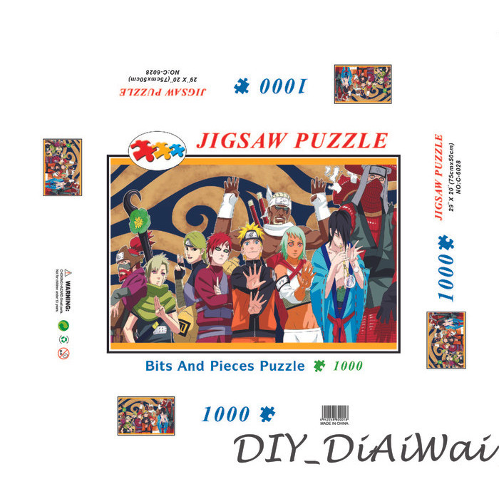 Aru Puzzle Jingsaw 1000 Pcs Uk.75X50Cm - Naruto