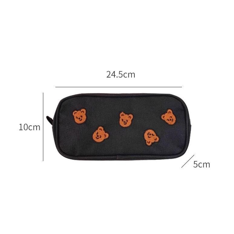 

aq-54 KOTAK PENSIL PREMIUM KOREAN BEAR / PENSIL CASE / MAKEUP POUCH / TEMPAT PENSIL AESTHETIC KOREA SIMPLE ELEGAN Terlaris