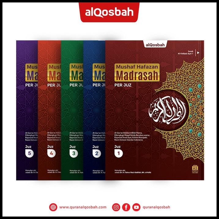 

Alquran Mushaf Hafazan Per Juz Uk A5, Al-Quran Hafalan Perjuz Alqosbah