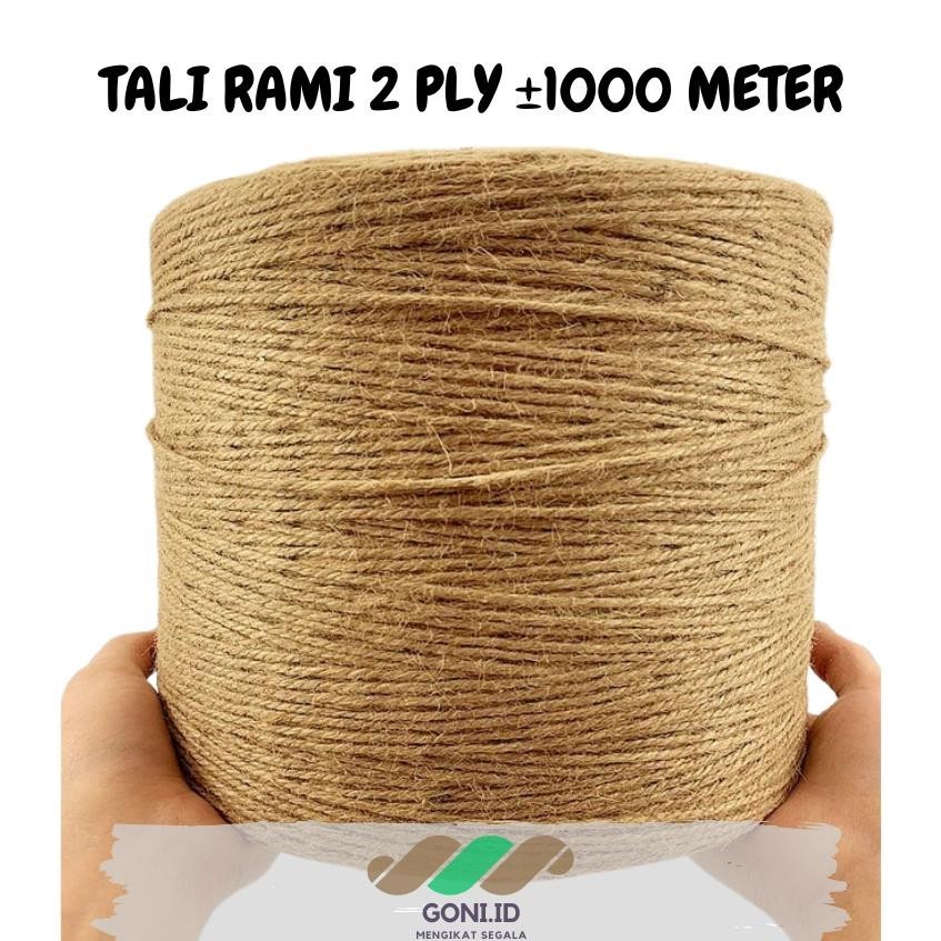 

gr-8 Tali Rami Roll / Tali Goni Gulungan 2-3 PLY 500 dan 1000 Meter / Tali Undangan / Tali Hampers / Tali Souvenir / Tali Dekorasi Hiasan Kerajinan / Tali DIY Rustik / Tali Aesthetic / Tali Foto Polaroid / Tali Rami Tugas Sekolah Lomba Kerajinan Agustusan