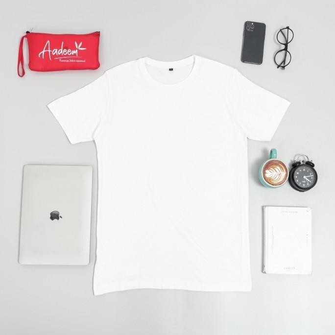 Kaos Polos pria Aadeem Katun Bambu (Premium Cotton Bamboo)