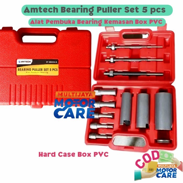 Laher Motor Treker Bearing Puller Set 5 Pcs Treker Lepas Buka Bearing Laher Cvt