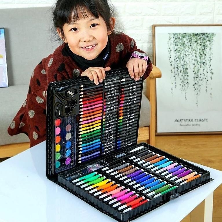 

Pensil Warna 150 Pcs - 150 Piece Art Set - Crayon Set 150 Pcs Art Set - Zansen (Murmer)