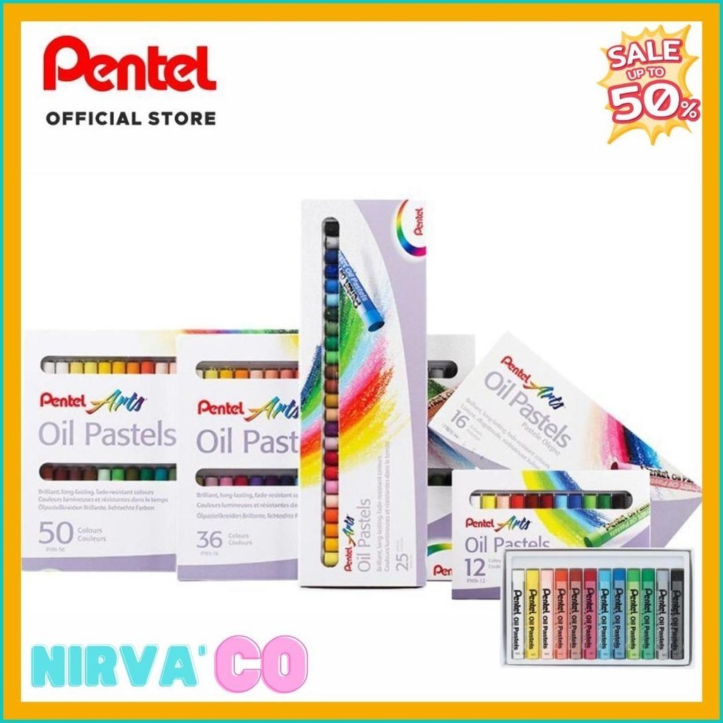 

Pentel Krayon / Oil Pastels Regular Stick Phn 25 (Lagi Rame)