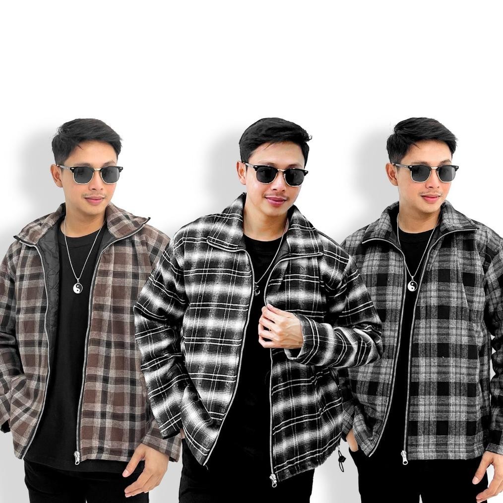 New Arrival JACKET FLANNEL / JACKET FLANNEL PRIA / JACKET FLANNEL LENGAN PANJANG Murah