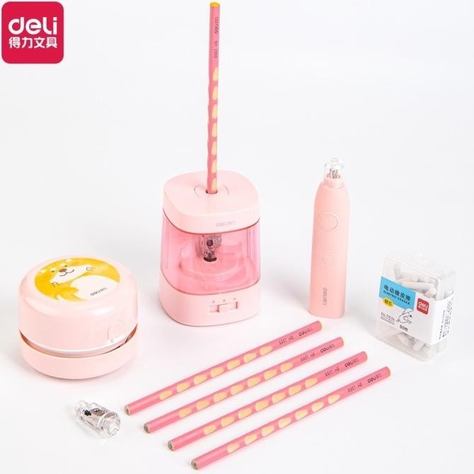 

Deli Electric Stationery Set / Set Alat Tulis Elektrik Rautan H32S