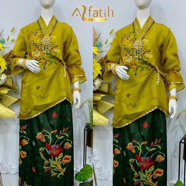 qw-7 BAJU BODO LAKBU MODERN ORGANZA SULTAN SULAM BORDIR LAGOSI ADAT BUGIS MAKASSAR PESTA Premium