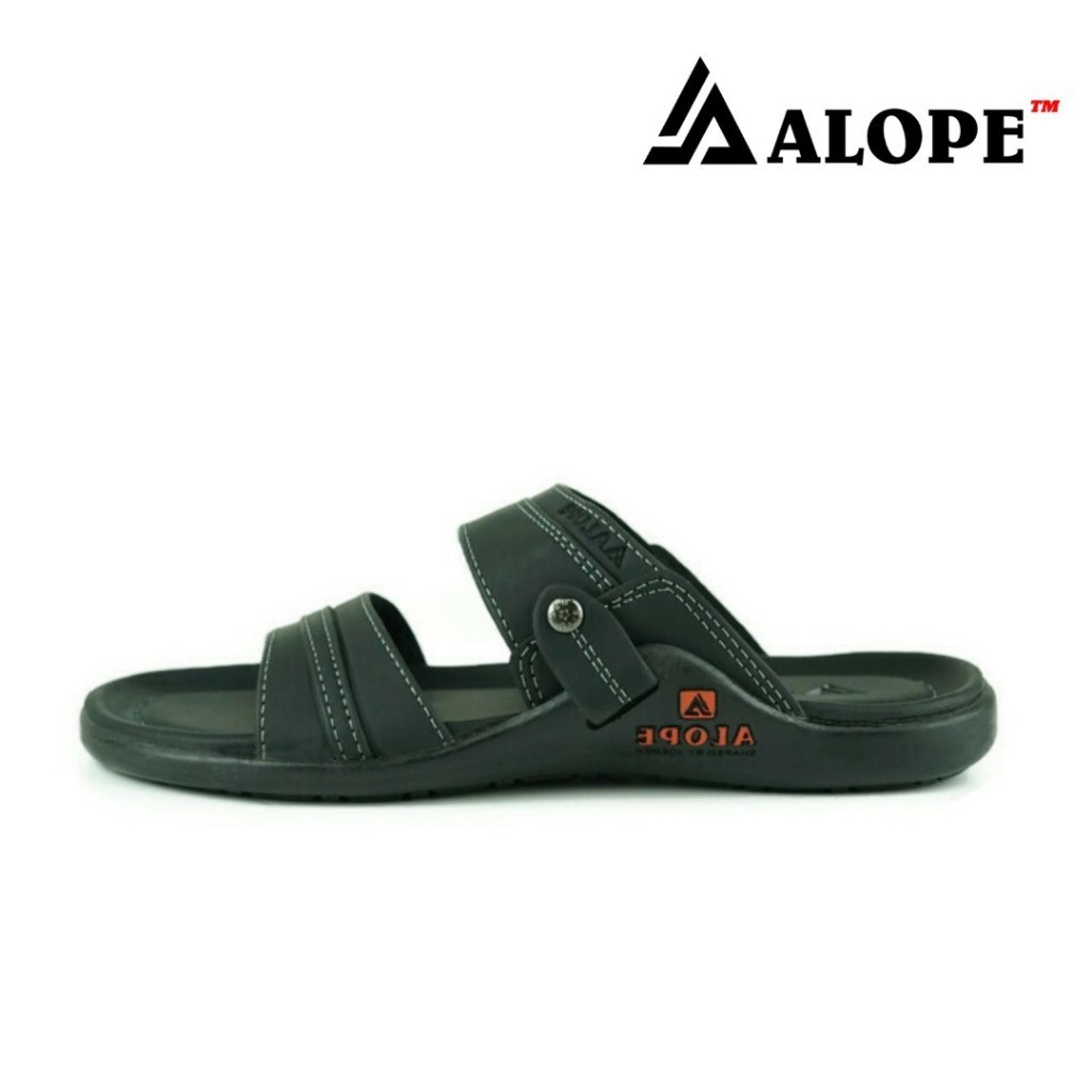 ALOPE - Sandal pria H 06 Sandal kulit selop Original  ukuran 39 sampai 43