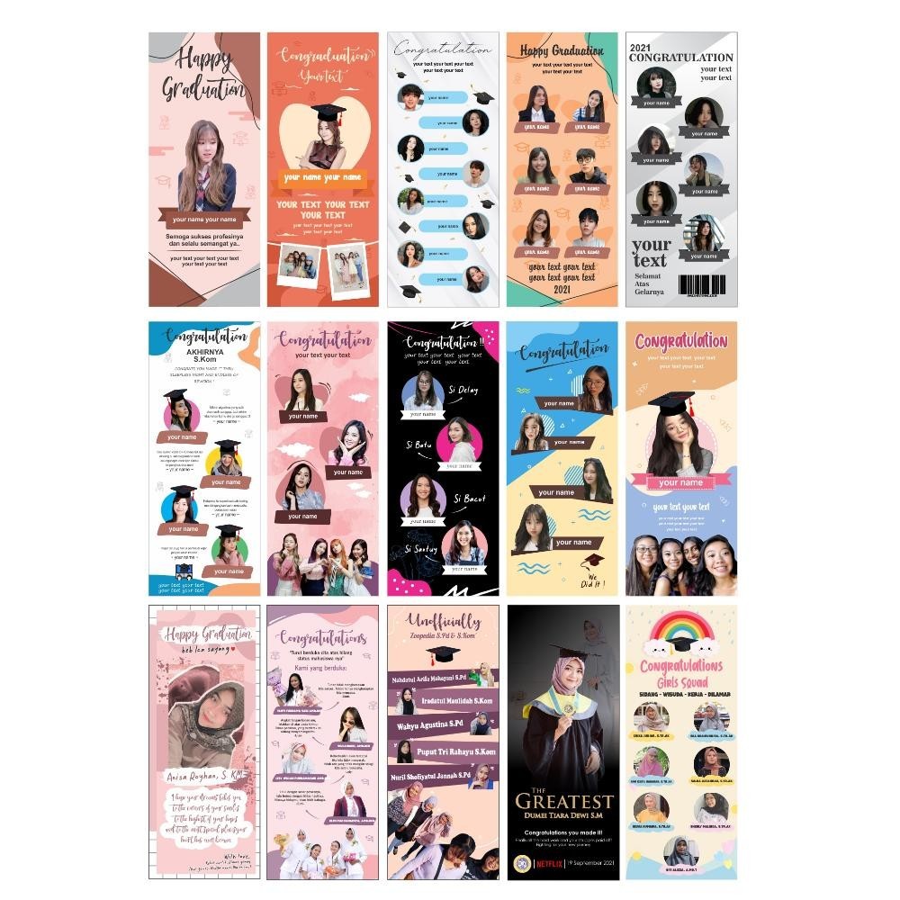 et-98 Paket X Banner TERMURAH (X-Banner termasuk Rangka Penyangga) X Banner Wisuda Terlaris