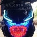 Ready Lampu Alis Running Beat 2 Mode Senja Sein (Bintik) / Paket Sepasang Bonus Demon/Devil / Fi / S