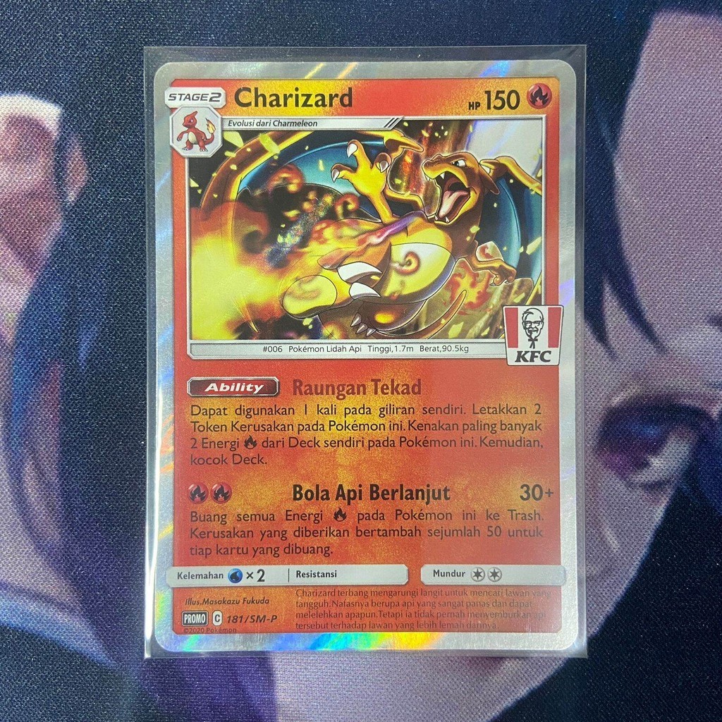 pokemon (ID) charizard KFC - PROMO 181/SM-P - FOIL