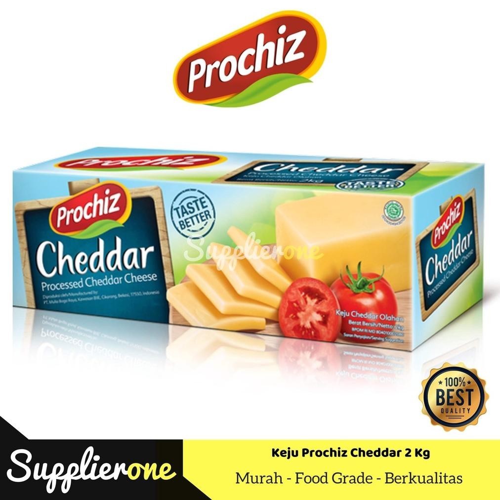 

(DISKON) Prochiz Keju Cheddar 2kg / Keju Cheddar Prochiz / Keju Parut / Keju Serbaguna