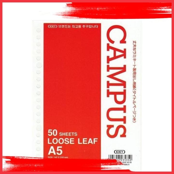 

(ekam) kertas binder kecil loose leaf a5 50 100 lembar garis tanpa garis kiky