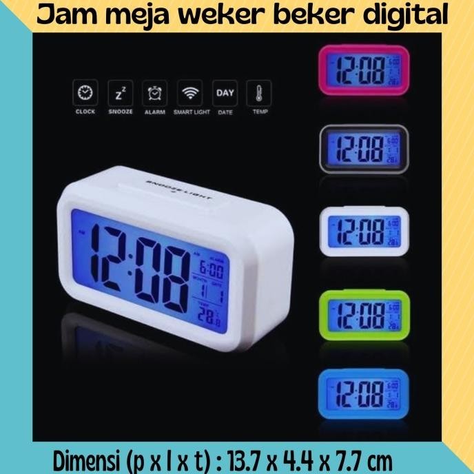 

jam meja weker beker digital pintar alarm GM
