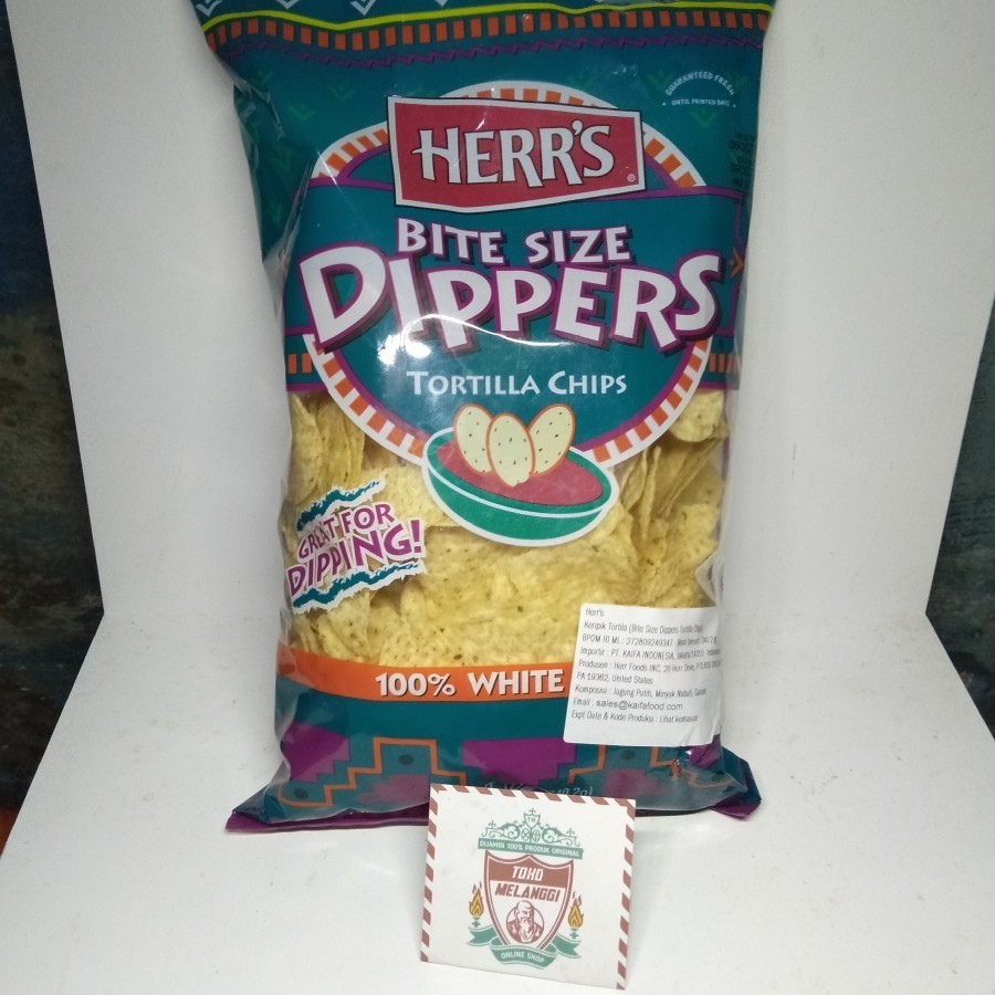 

Herr's Bite Size Dippers Tortilla Chips 340.2 g | Snacks Import Herrs