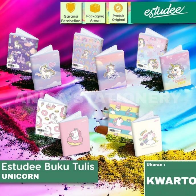 

Buku Tulis Estudee Kwarto 38 Unicorn Isi 10