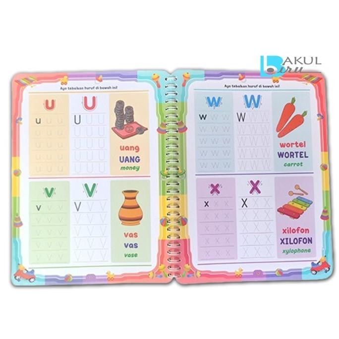 

BUKU ANAK PAUD TK BUKU TULIS - HAPUS BELAJAR DASAR CALISTUNG
